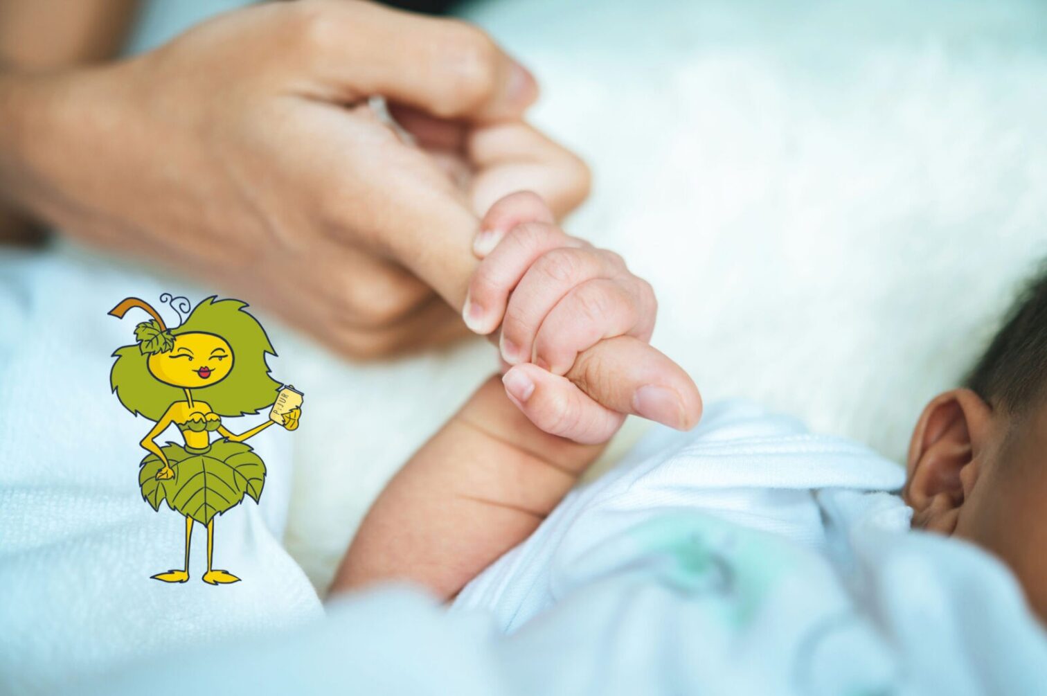 Ruka dospelého a dieťaťa sa drží.