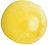 Žltá guľa, pripomínajúca slnko.